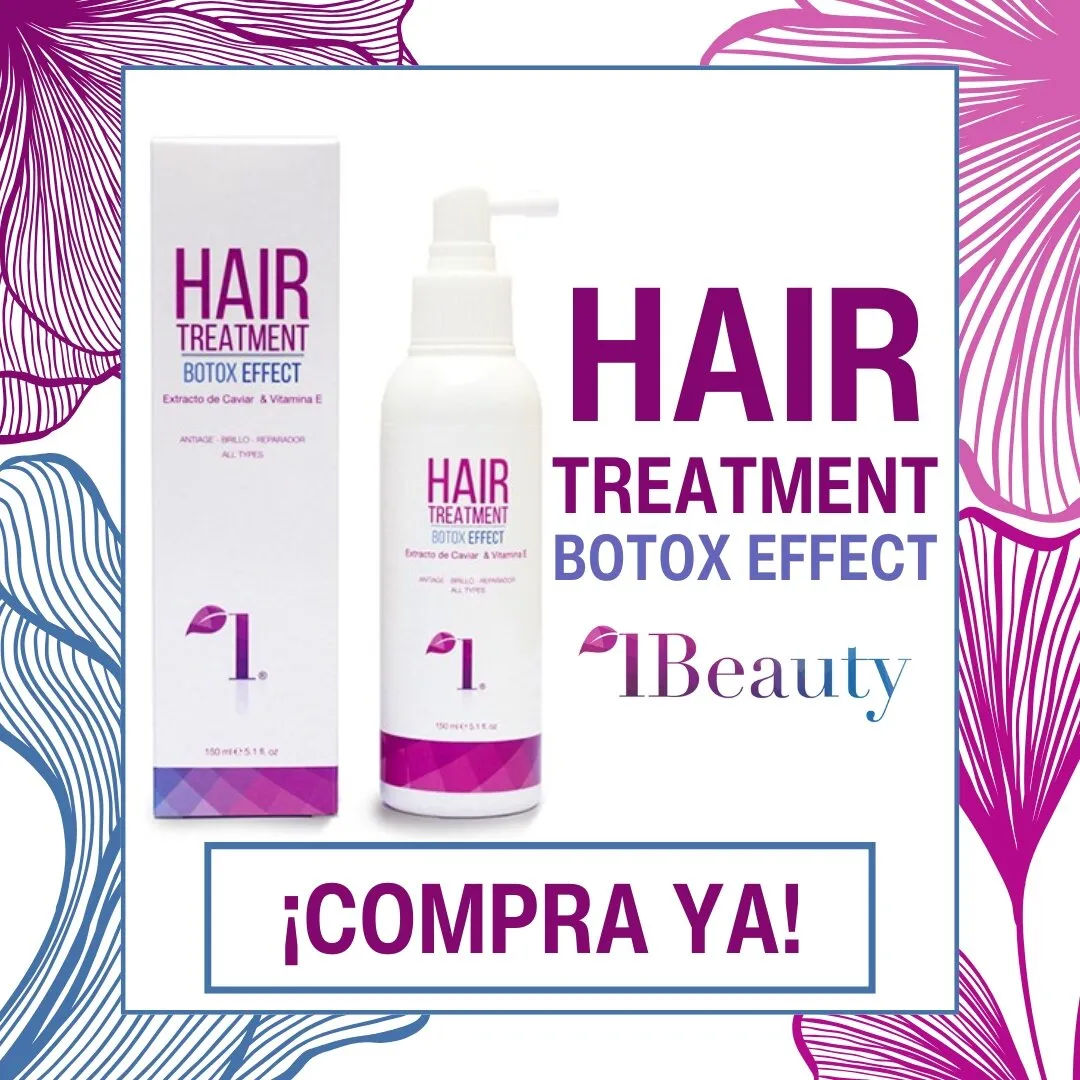 Cartel promocional del tratamiento Hair Botox Effect de iBeauty