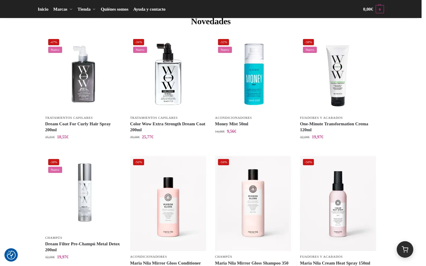 Novedades en la tienda online easycut.es
