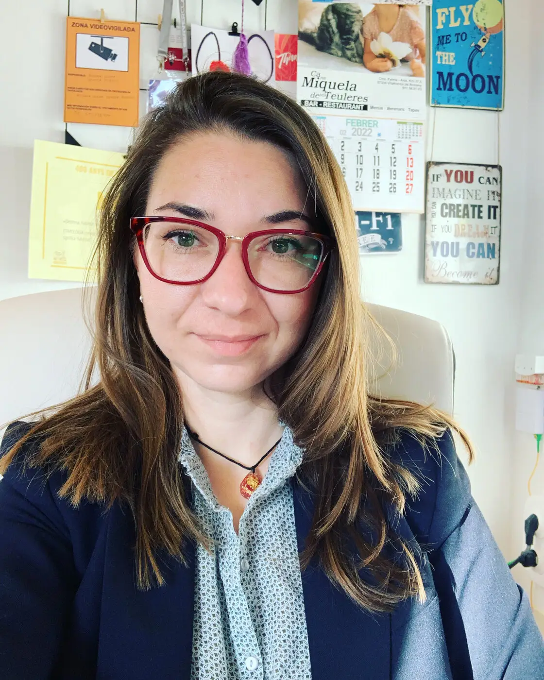 Roxana Cenușă Popescu en su estudio